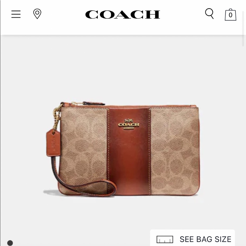 Coach small wristlet
